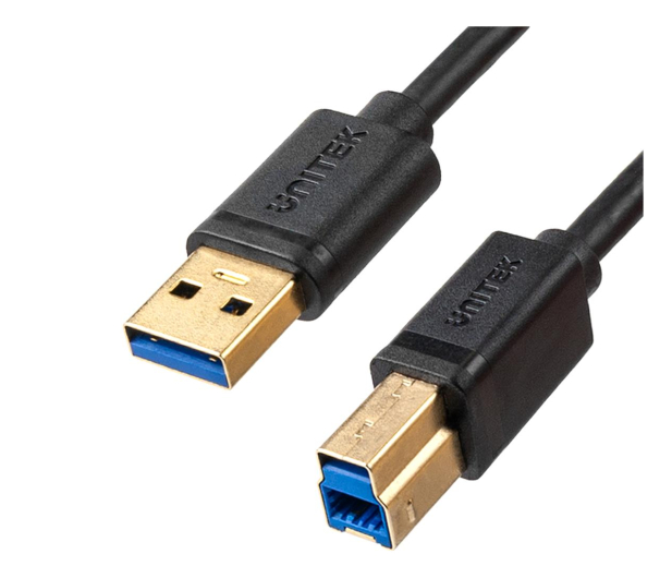 UNITEK Kabel do drukarki USB-A 3.0 - 5Gbps, 2m C14095BK-2M - 675474 - zdjęcie